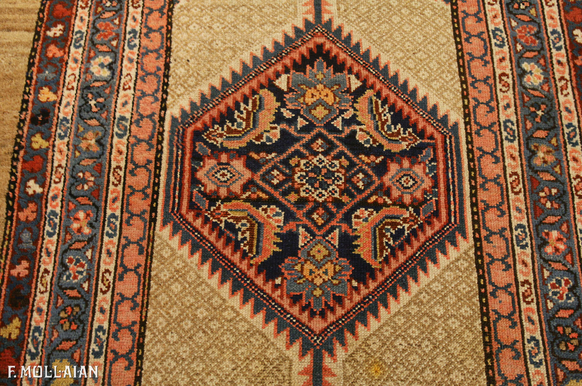 Tapis Couloir Persan Antique Hamedan n°:67831312